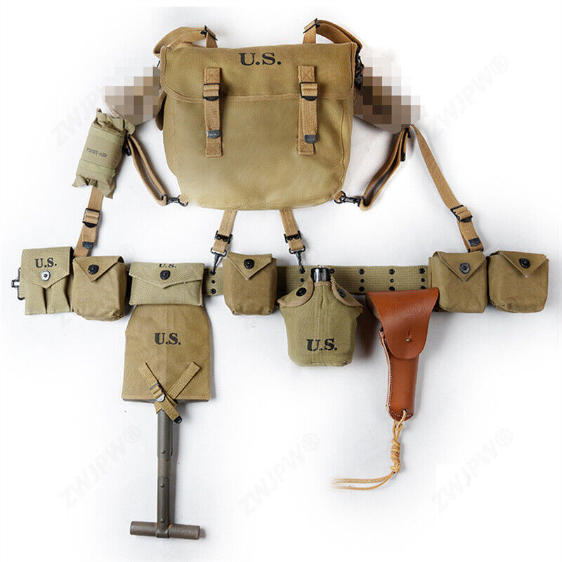 WWII WW2 U.S. Army D-DAY M1 Carbin Equipment Combination Paratrooper Replica
