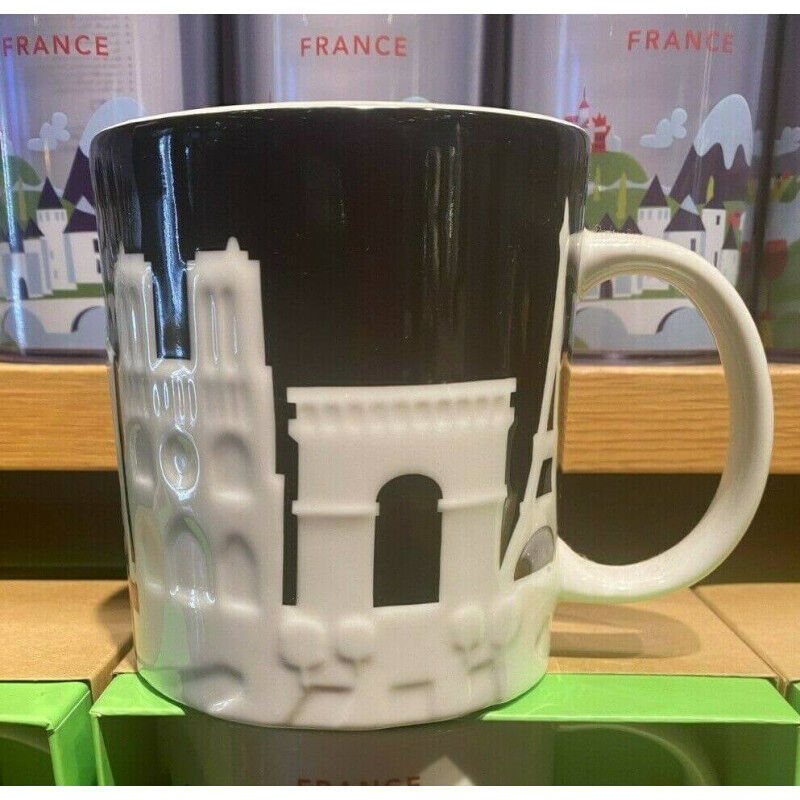 Starbucks Paris France Coffee Mug Relief City Collection mug New SKU