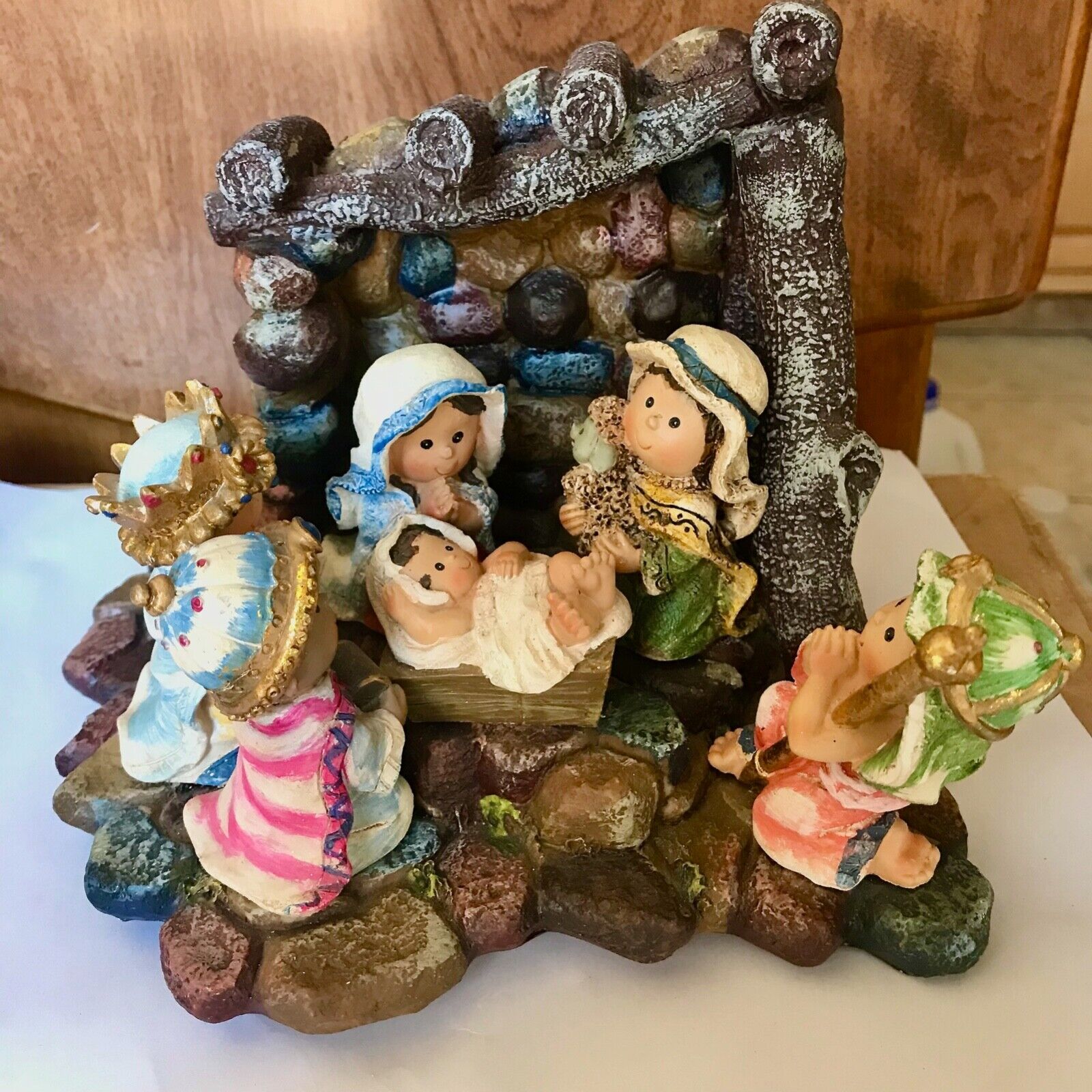 Nativity Children\'s Pageant Resin Christmas Nativity, Jesus EXCELLENT CONDITION