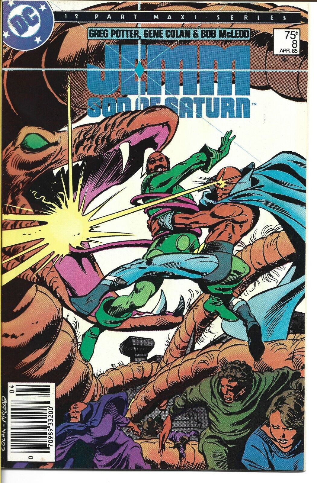 JEMM SON OF SATURN #8 DC COMICS 1985 BAGGED AND BOARDED