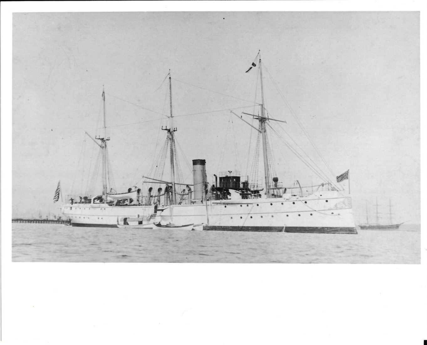 USS BENNINGTON (PG-4) San Francisco CA c.1890  8