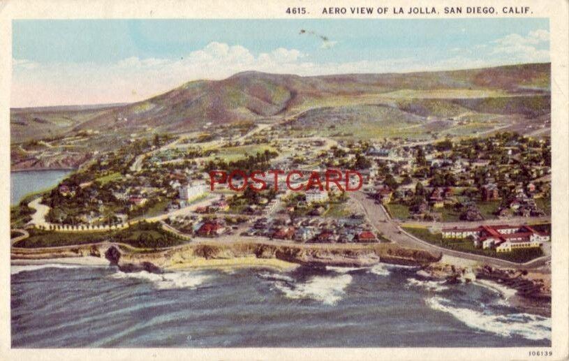 AERO VIEW OF LA JOLLA, SAN DIEGO, CALIF.