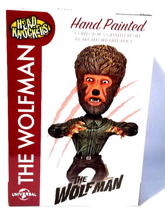 The Wolfman HAND PAINTED Bobblehead Head Knockers  Universal Studios By Neca NEW