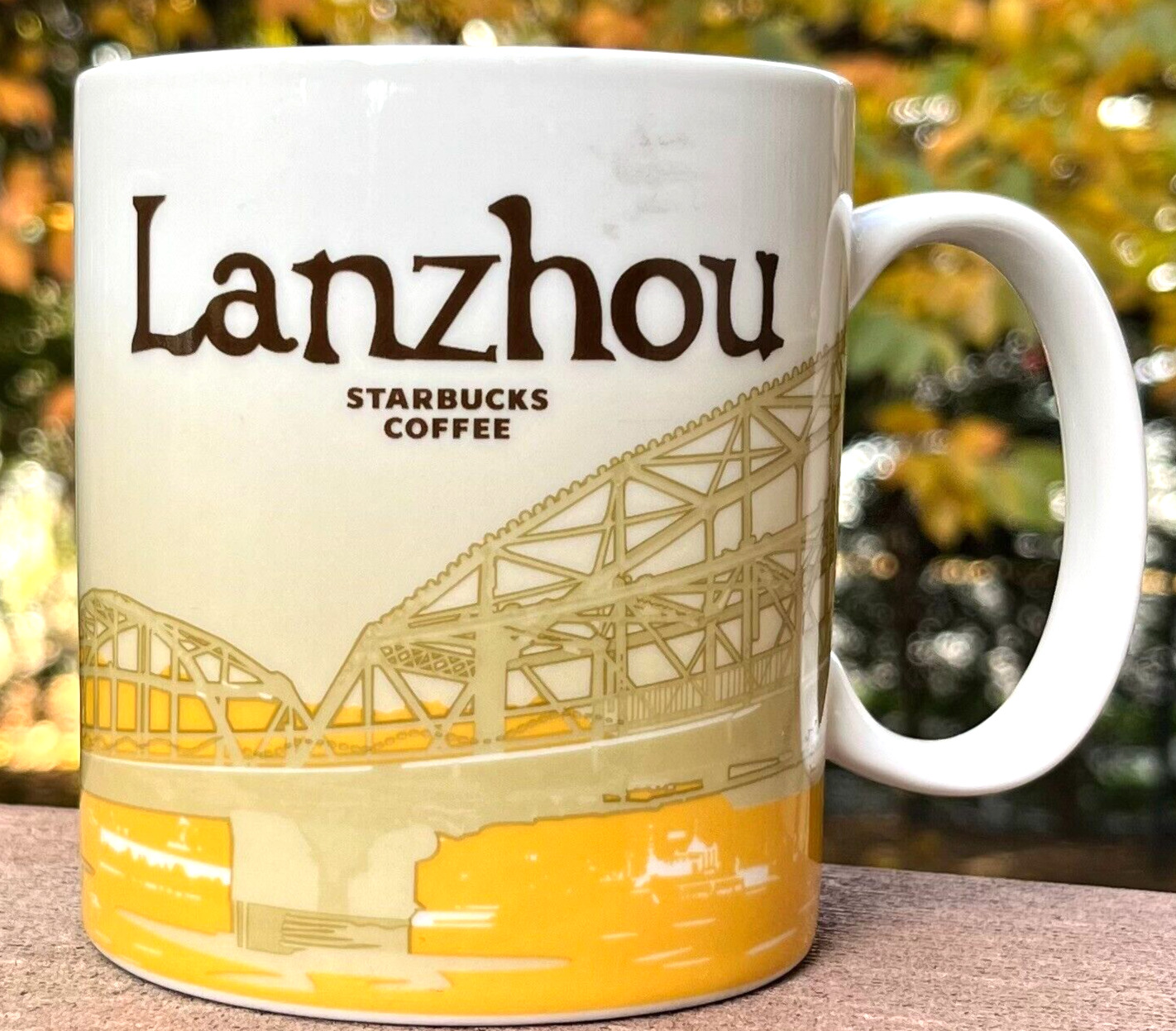 STARBUCKS LANZHOU CHINA Ceramic Jumbo Coffee 16 oz. Mug Global Collector 2018