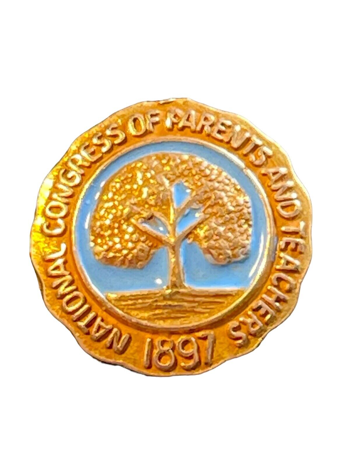 VTG PTA Pin “National Congress of Parents and Teachers 1897 “Lapel Tie Tac Gift
