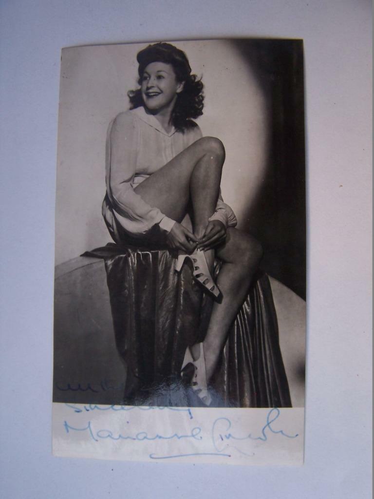 Marianne Lincoln  - Autograph - Previously stuck down - 3.5 x 5.5 inches