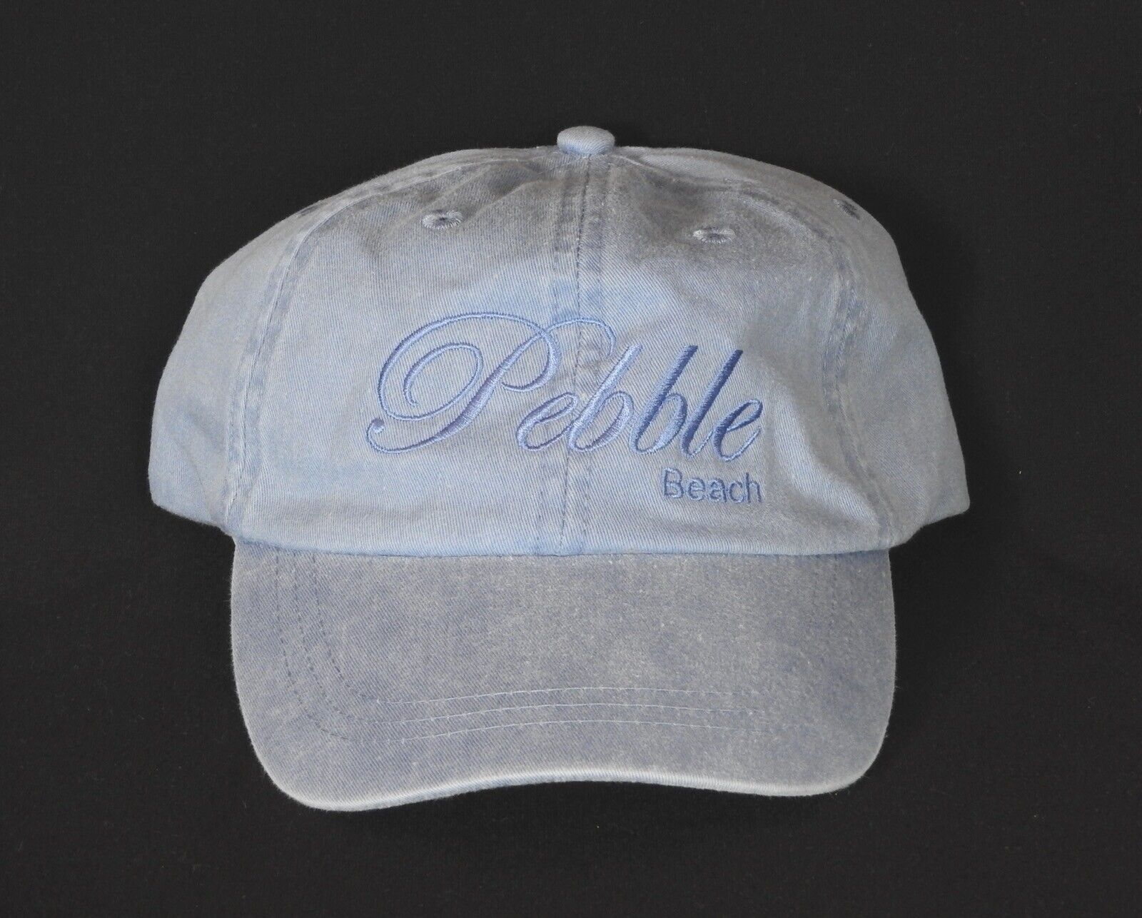 NEW Pebble Beach Concours d\'Elegance Logo Hat Ball Cap Light Blue One Size