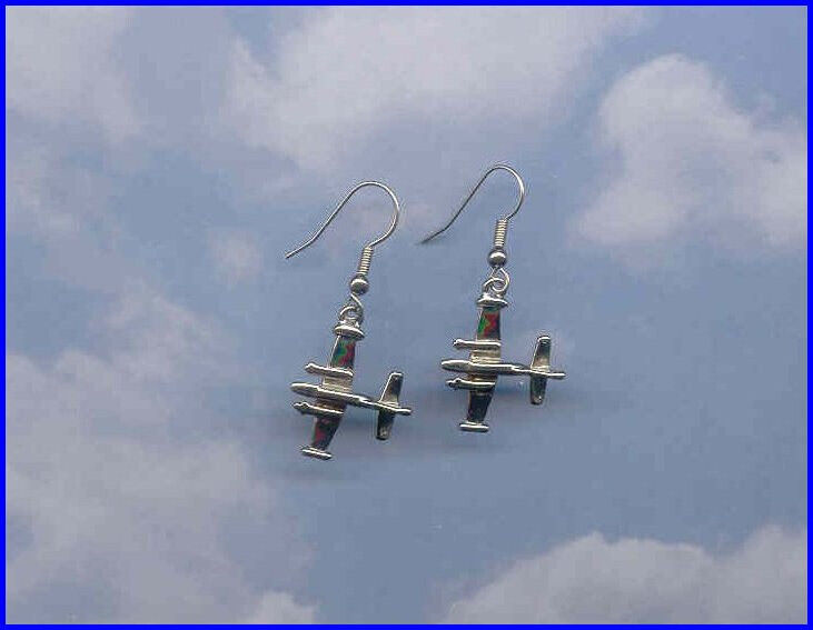 C-421 Cessna Earrings Aircraft Airplane 99\'s Aviatrix Made in the USA