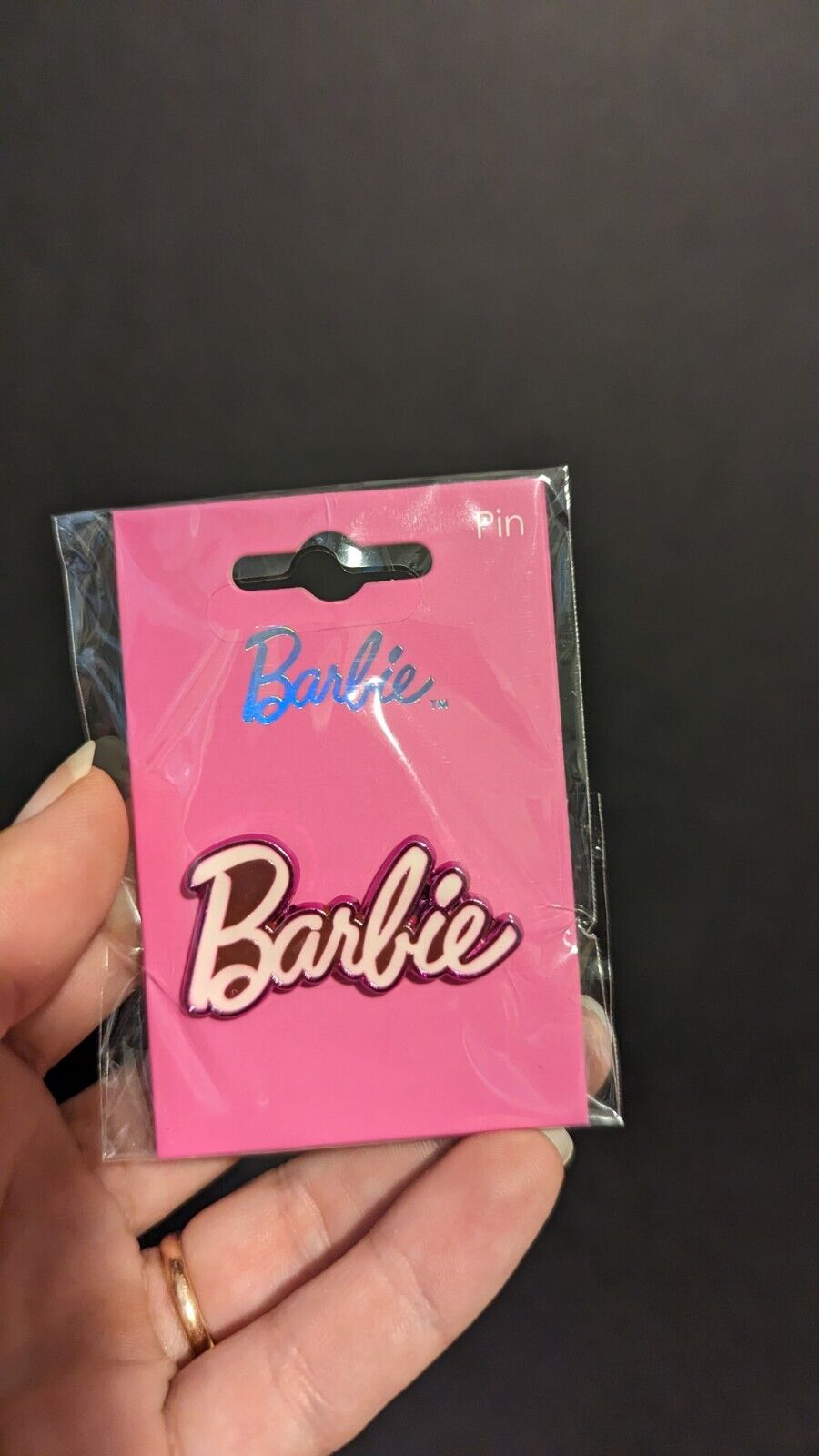 Barbie Movie Logo Enamel Pin 2023 Brand New