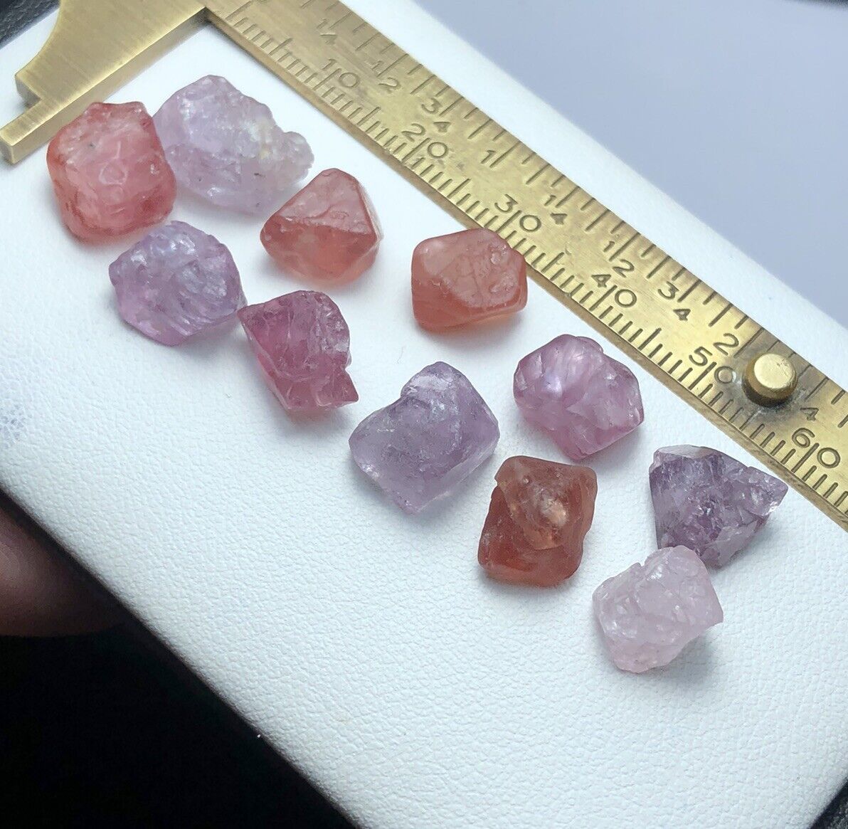 56.5 Crt /11Piece / Beautiful Natural Multi Color Spinel Crystal From Burma Mine