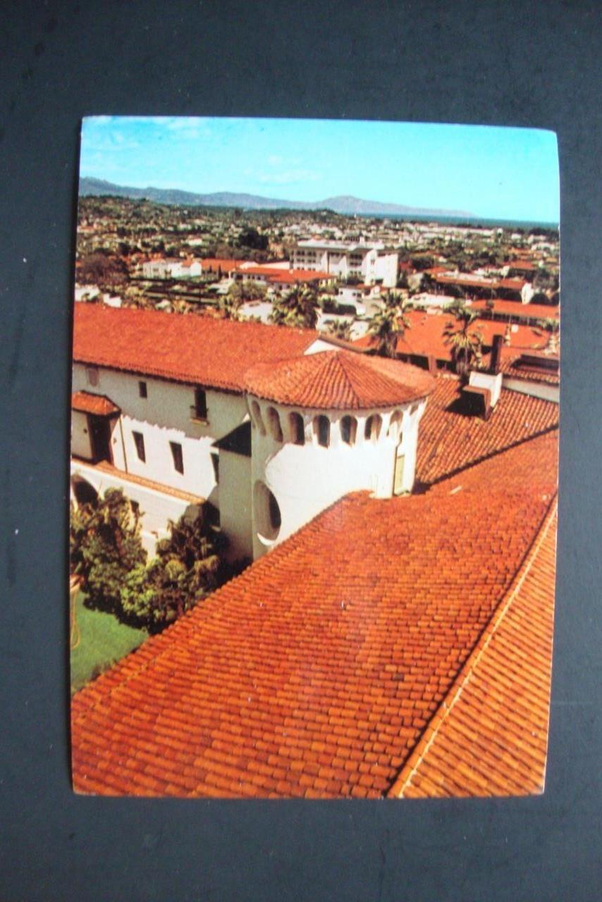 Railfans2 384) 1976 Postcard, Santa Barbara California County Court House Tower