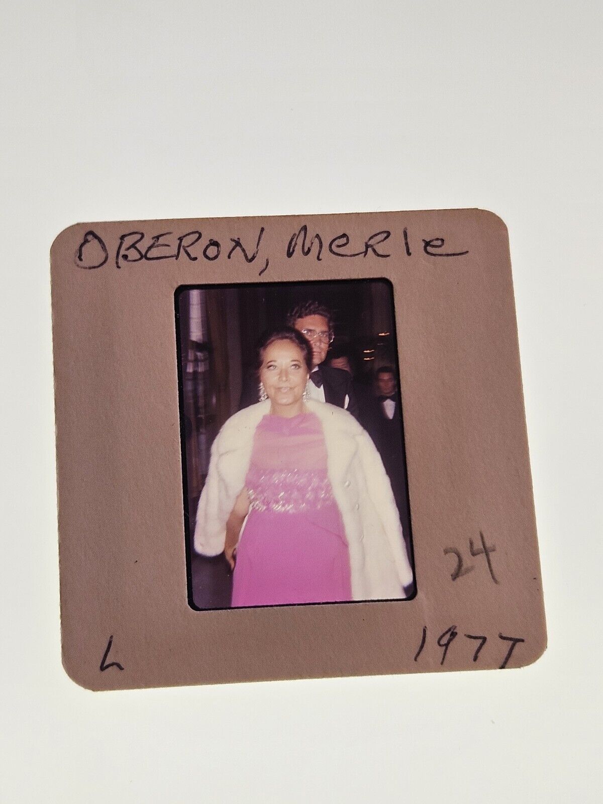 MERLE OBERON BRITISH ACTRESS PHOTO 35MM FILM SLIDE