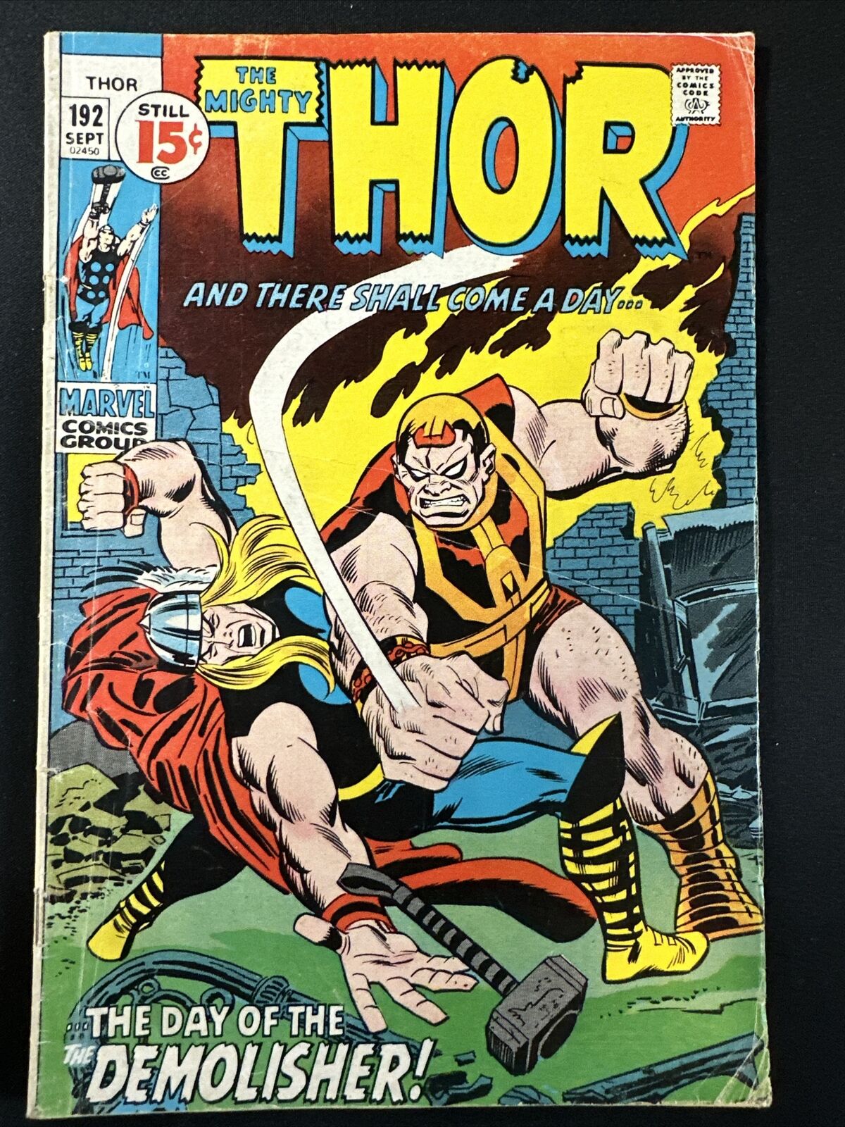 The Mighty Thor #192 Vintage Marvel Comics Silver Age 1st Print 1971 Good *A2