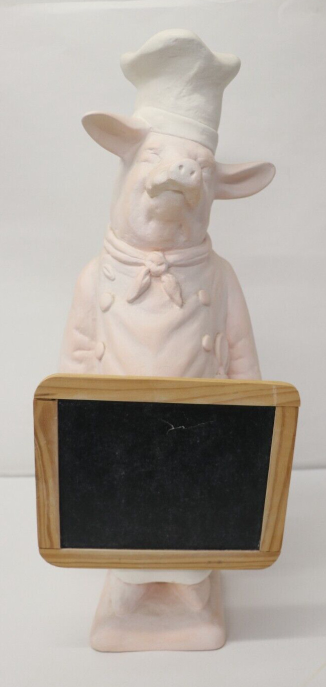 Vintage Chef Pig Statue 25\