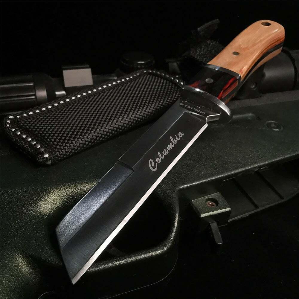 New portable outdoor hunting survival hiking edc pocket camping straight knife