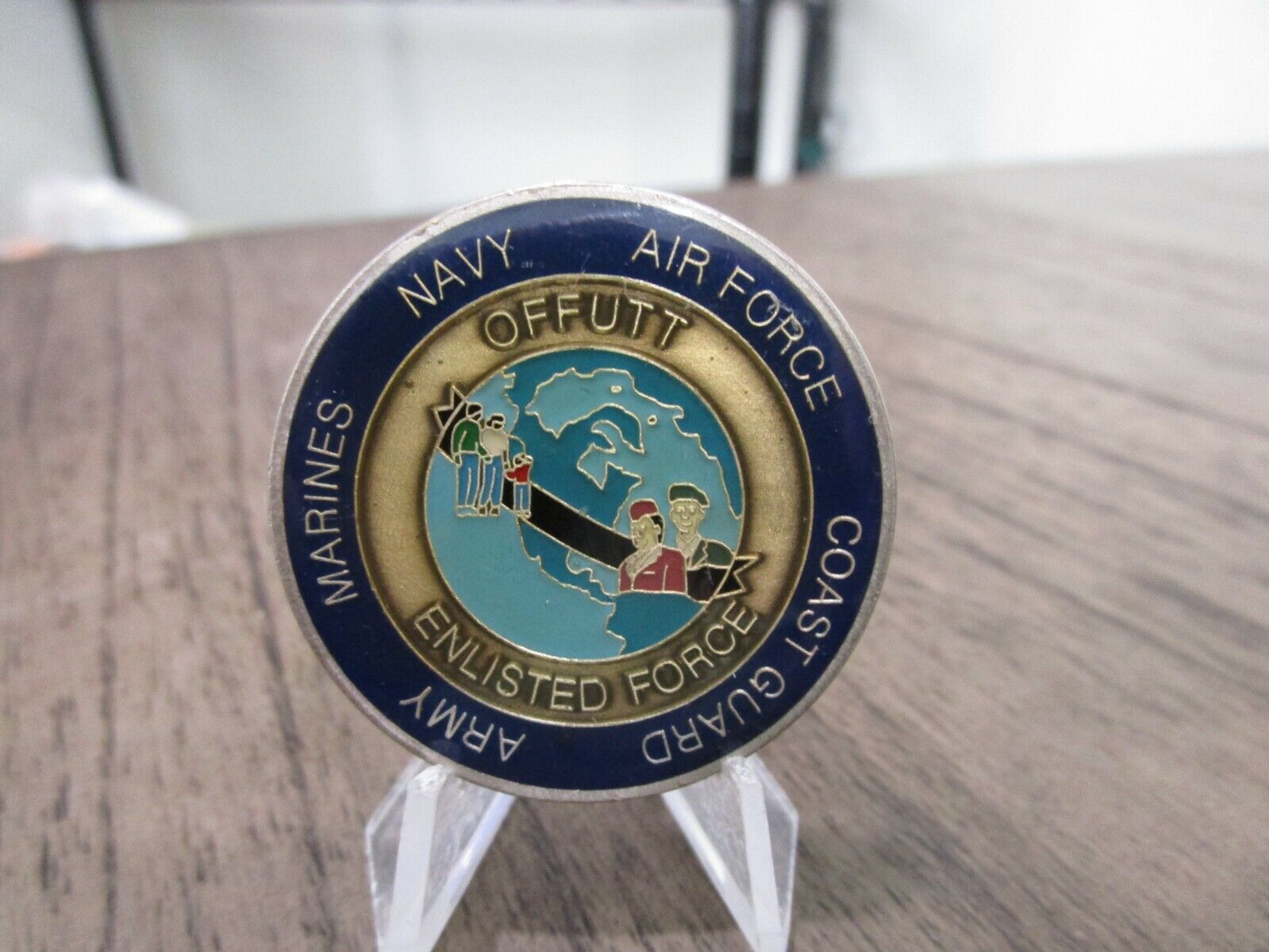 Offutt AFB Sacrifice Not Forgotten USMC USN USAF Challenge Coin #817A
