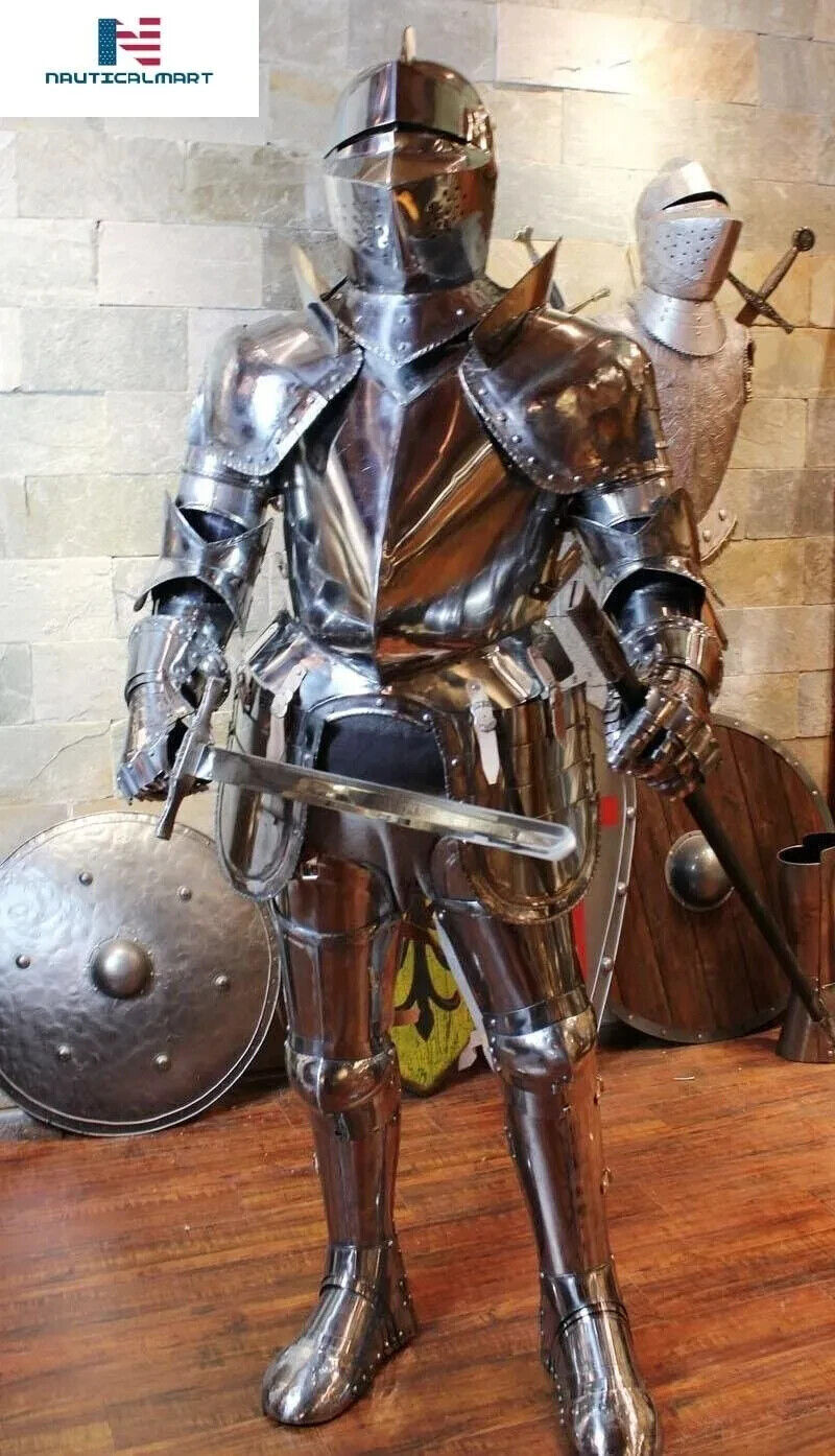 Gothic Wearable Medieval Knight Suit  Armor Costume - LARP Wearable Authentic