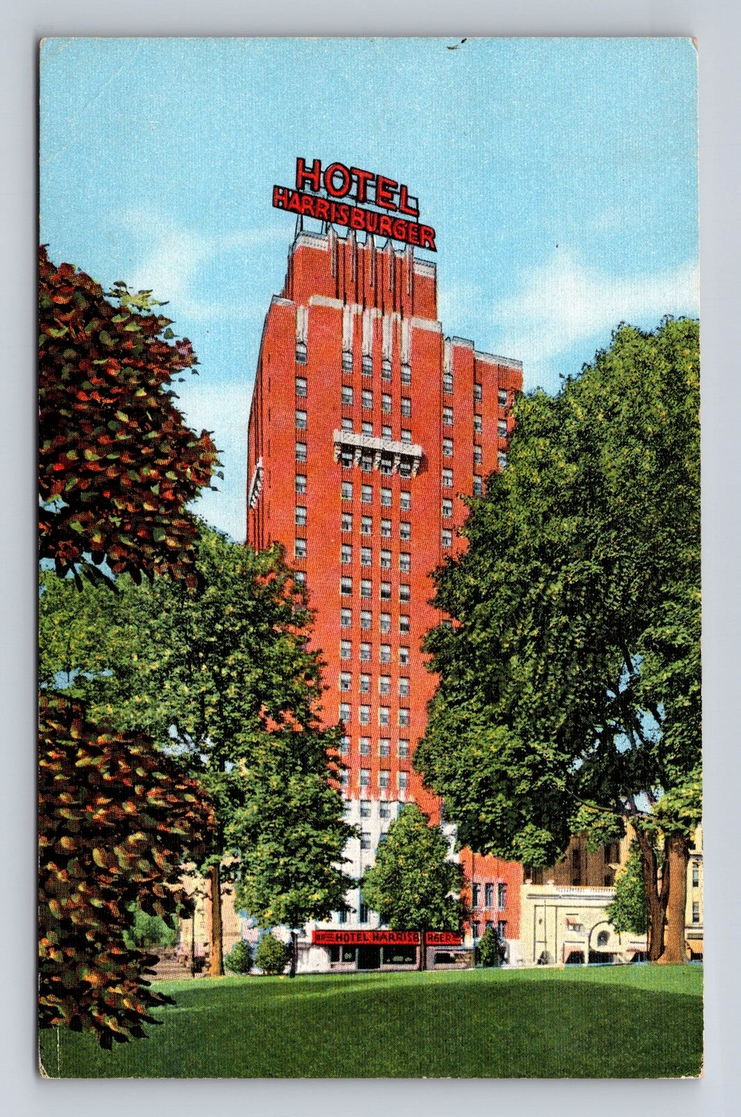 Harrisburg PA-Pennsylvania, The Harrisburger, Antique, Vintage Souvenir Postcard