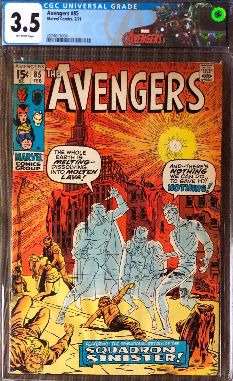 Avengers #85 CGC 3.5 1971  1st app. Squadron Supreme