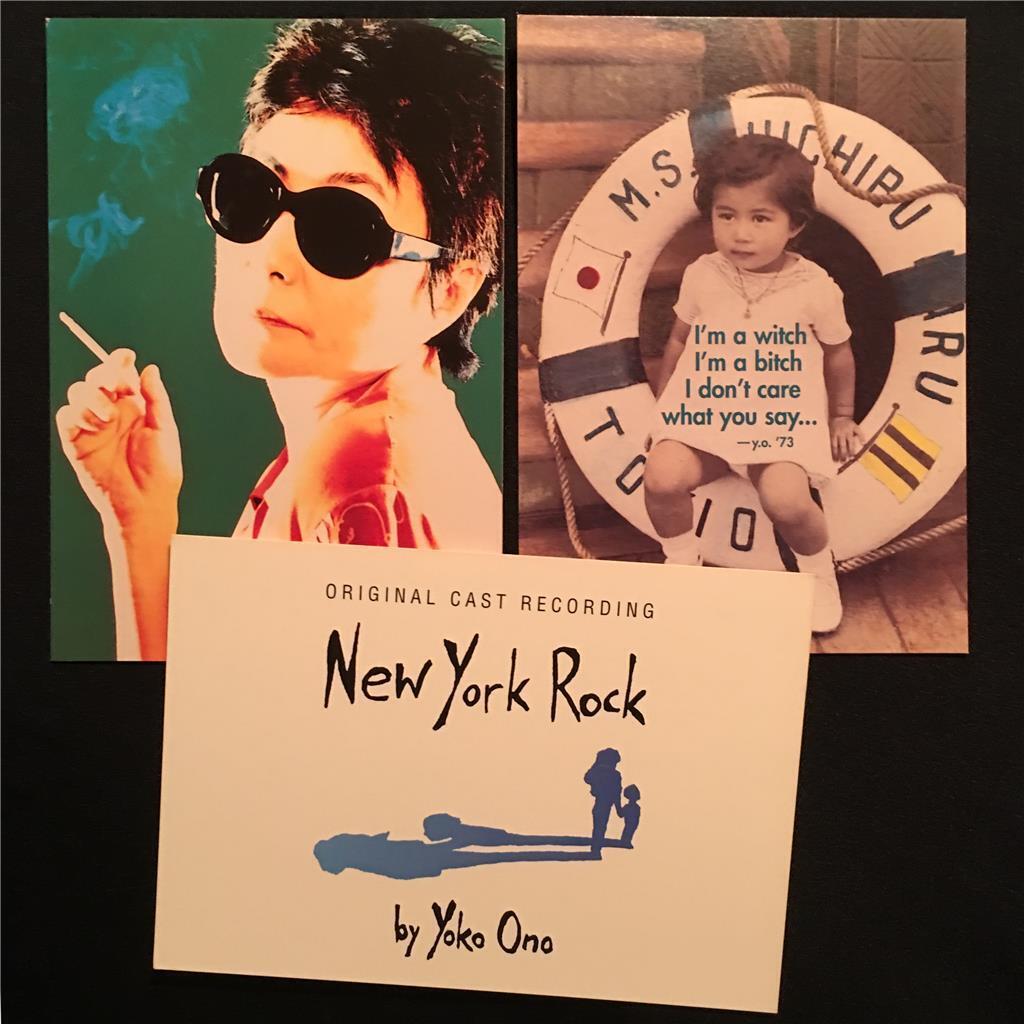 YOKO ONO Promo Postcard Lot 3 Tower Records New York Rock Capital Max Racks