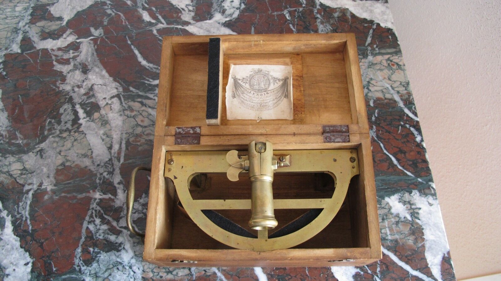 Ultra Rare ETIENNE LENOIR 1744 - 1832 PARIS Graphometer in Original Box