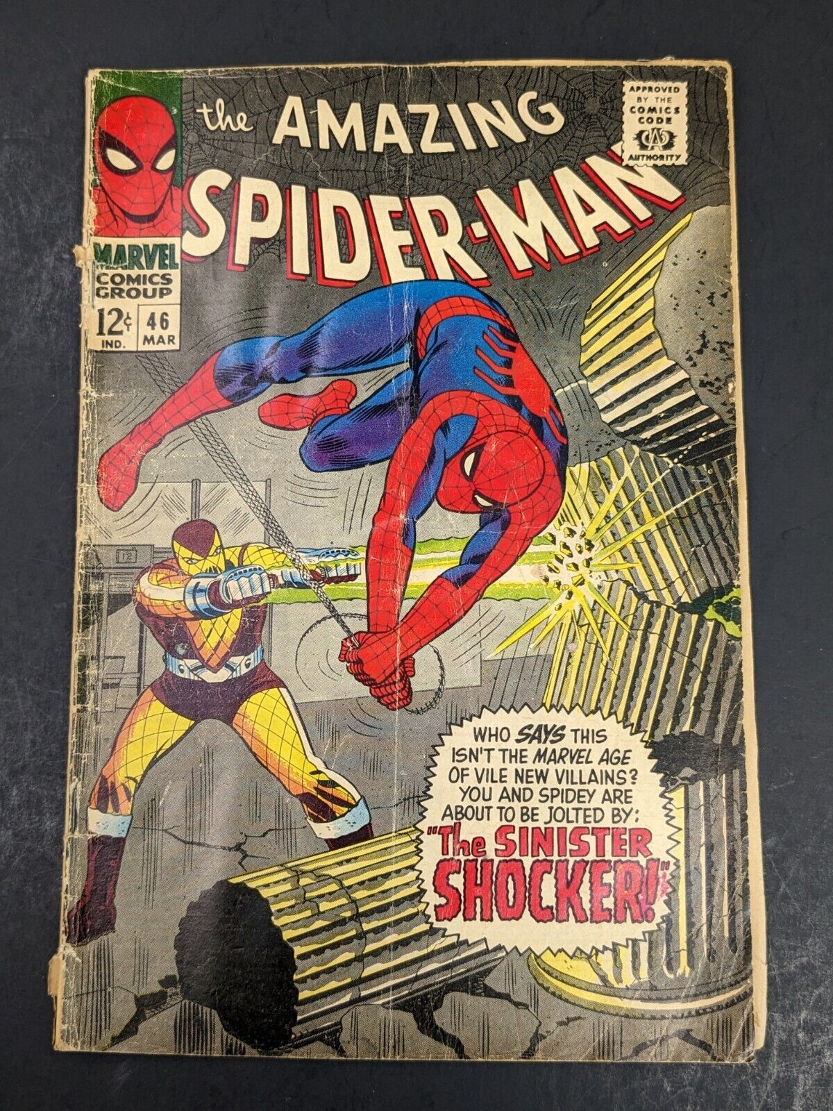 Amazing Spider-Man #46, Marvel 1967, 1st Appearance Shocker; John Romita Art