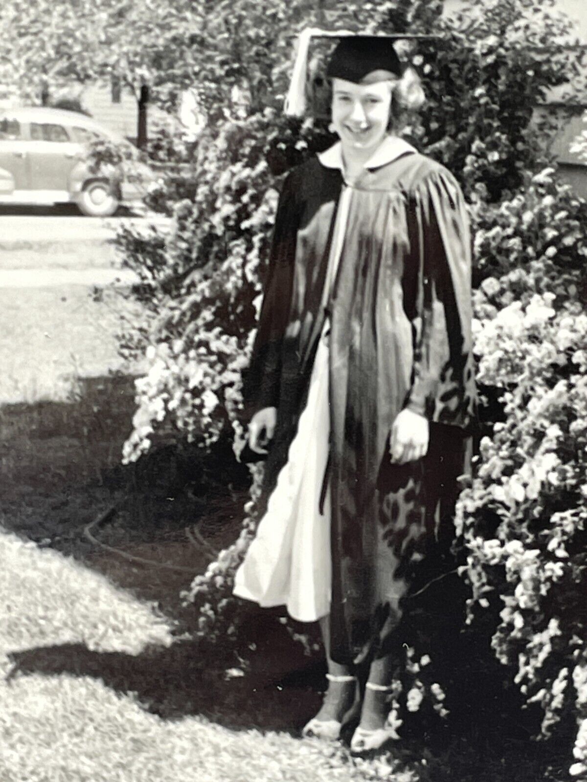 VH Photograph Girl Next Door Graduation Day Portrait 1954 