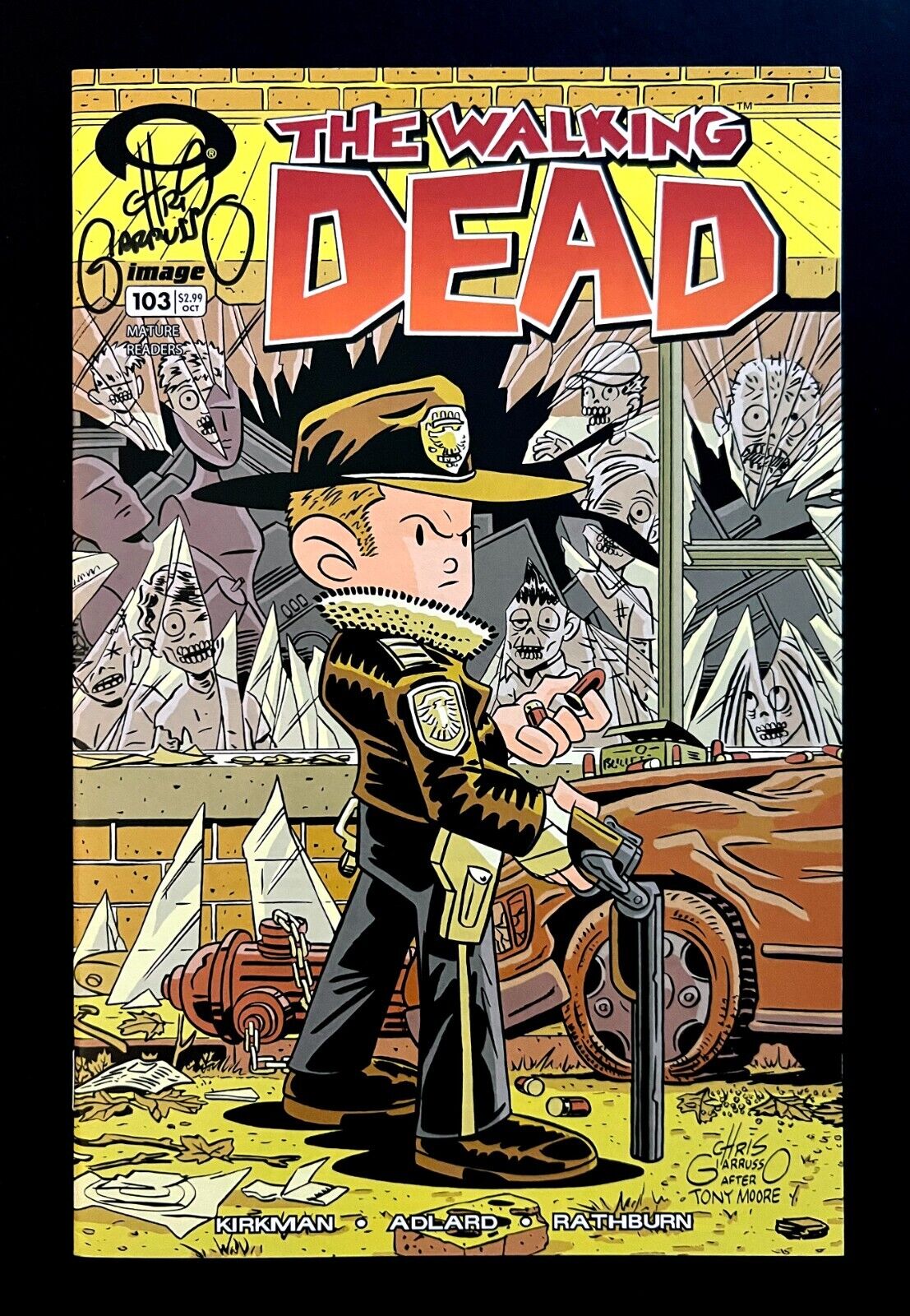 *Walking Dead* #103 Hi-Grade Signed By Chris Giarrusso #1 Homage Variant  2012