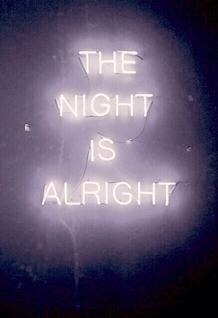 The Night Is Alright Neon Sign Lamp Light Acrylic 20\