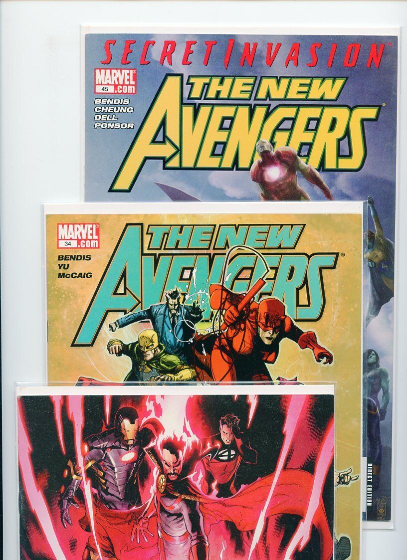 New Avengers #20, #34, and #45 Marvel Comics Lot of 3 Books /*