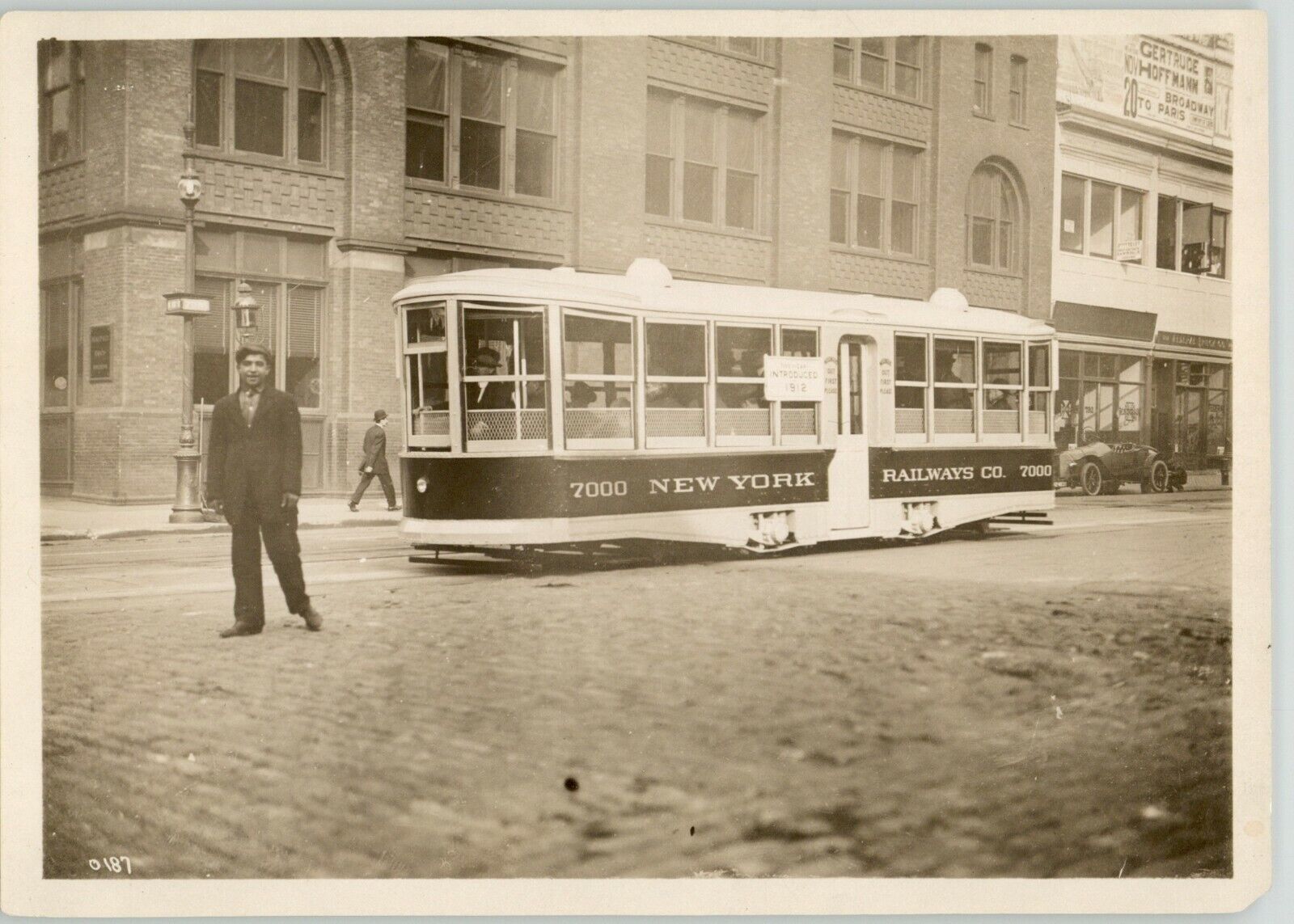 Parade Street Cars New York Railway Co 51st St 7th Ave Original 1912 BRILL Photo