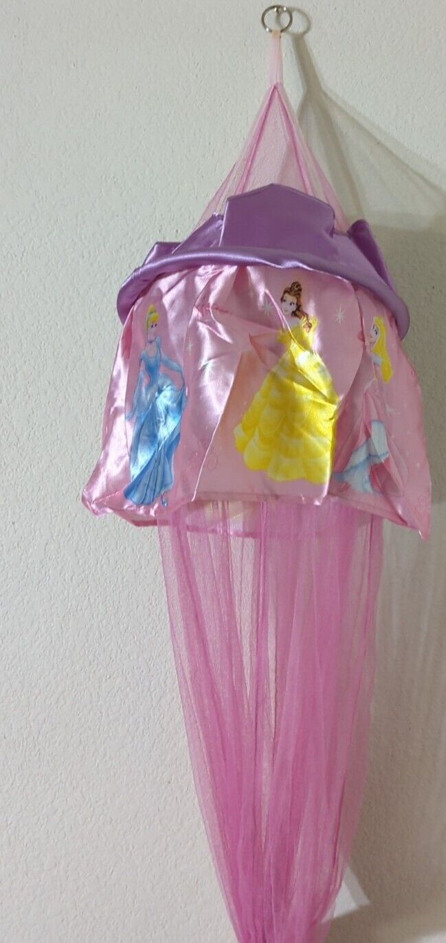 Vintage Disney Princess Bed Netting Canopy Sleep Pink rare Hard To Find 