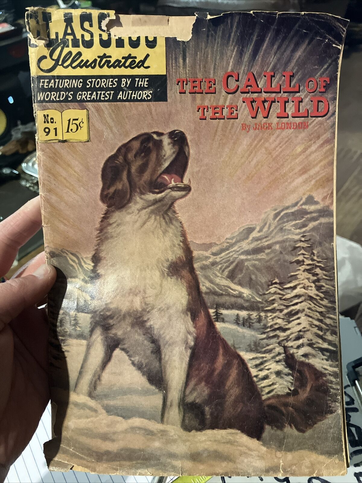 Classics Illustrated The Call Of The Wild By Jack London No. 91 1966