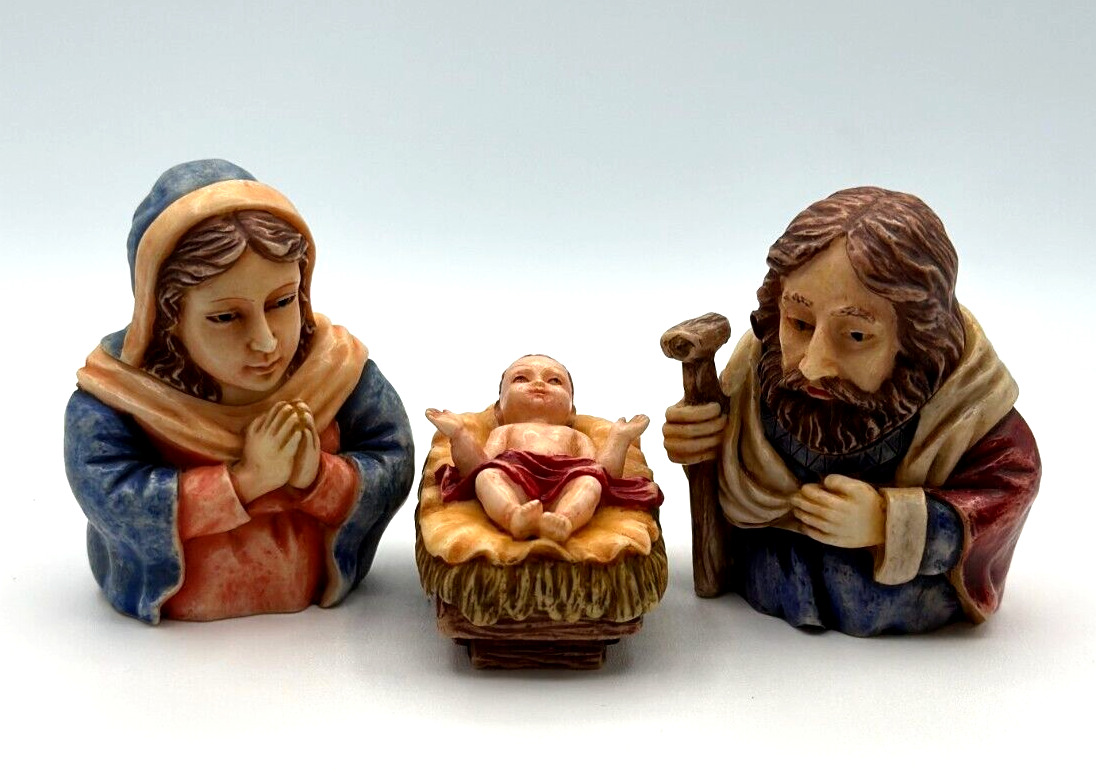 Harmony Kingdom Ball Historical Pot Belly Nativity Set Baby Jesus Mary Joseph