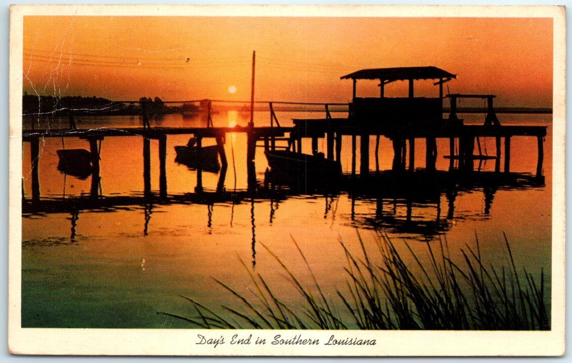 Postcard - Day\'s End in Southern Louisiana