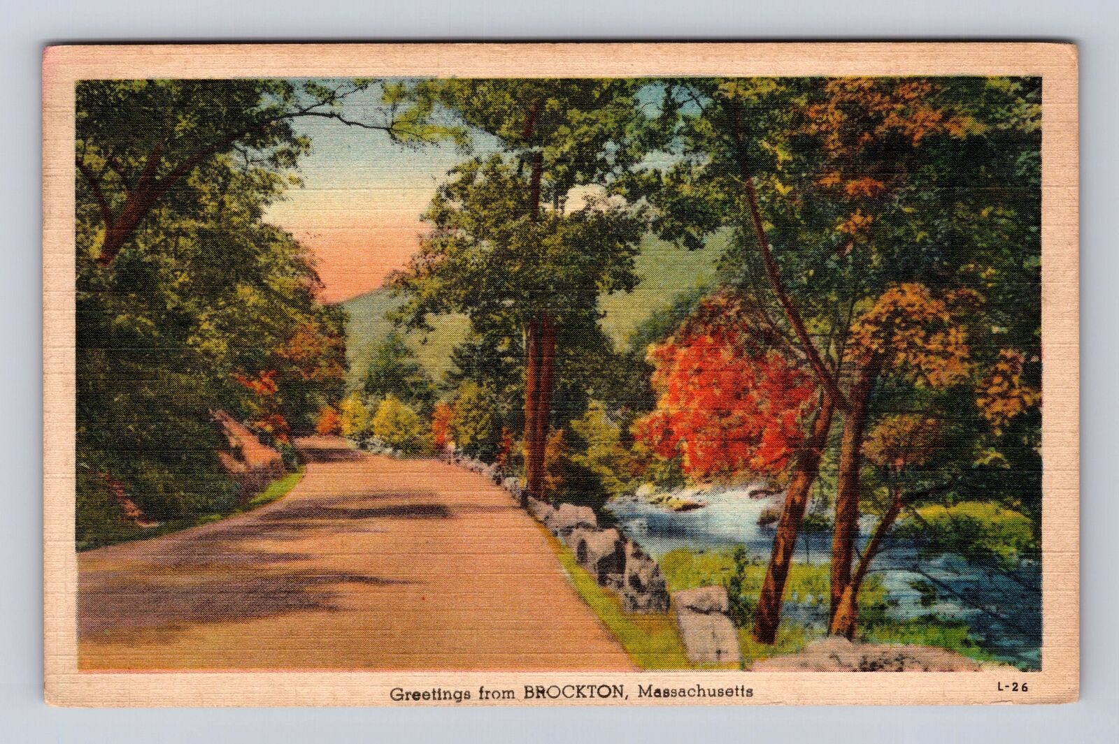 Brockton MA-Massachusetts, General Greetings, Antique Vintage Souvenir Postcard