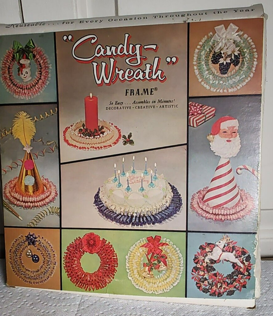 Fun Vintage Candy Wreath Frame By Candy Pack Inc. For Making Decorative Wreaths