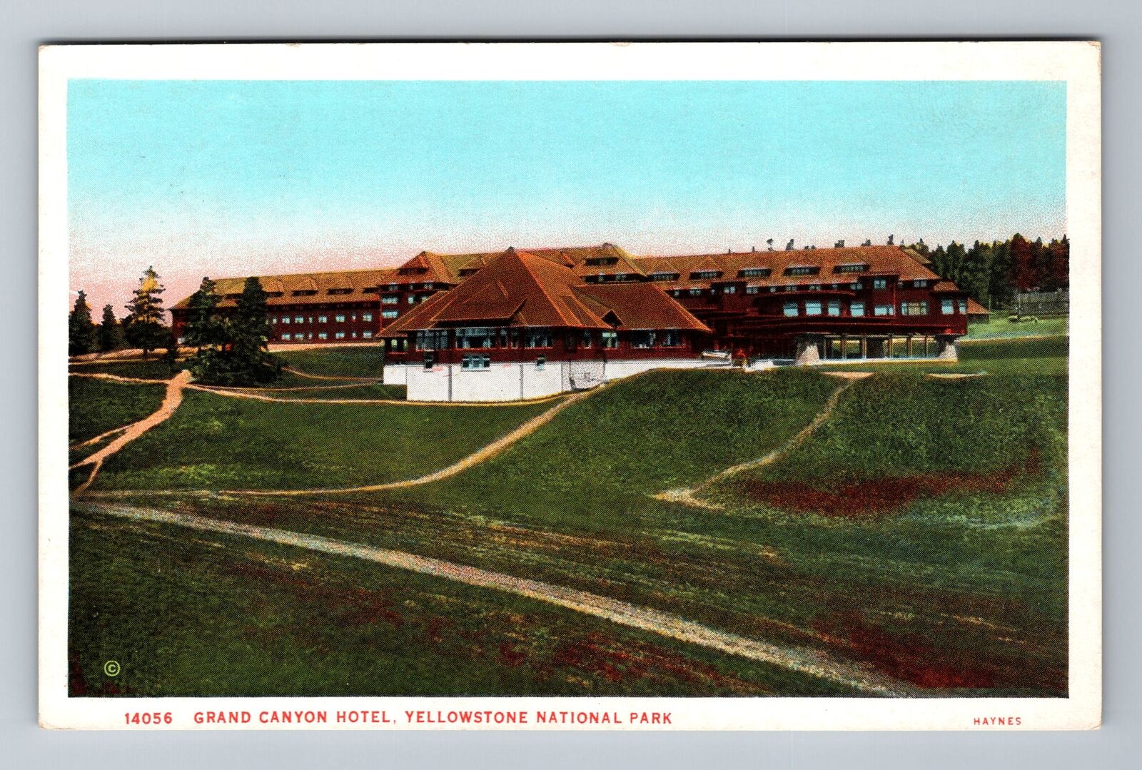 Yellowstone National Park WY-Wyoming, Grand Canyon Hotel, Vintage Postcard