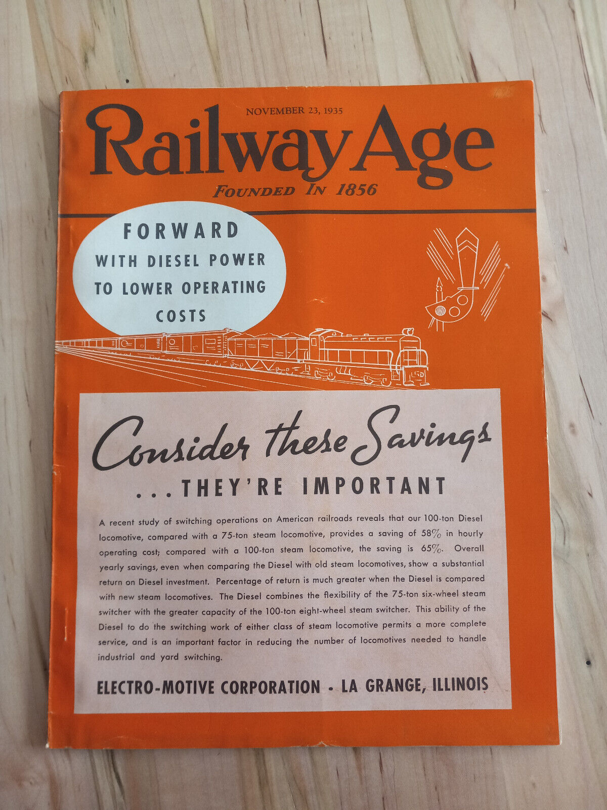 Vintage Railway Age Magazine 1935