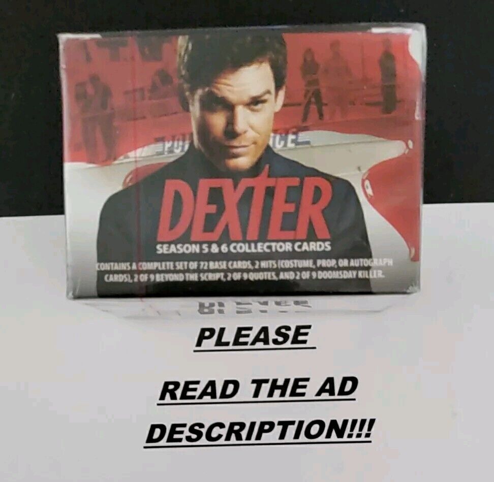 Dexter seasons 5 and 6 Factory Sealed Trading Card Box Breygent 2014