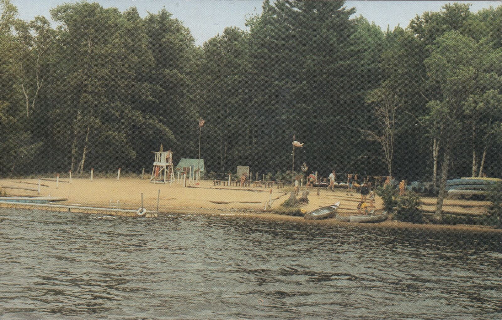 NW Kalkaska Grayling MI c.1960s JUST ARRIVED CAMP TA-PI-CO Boy Scout Summer Camp