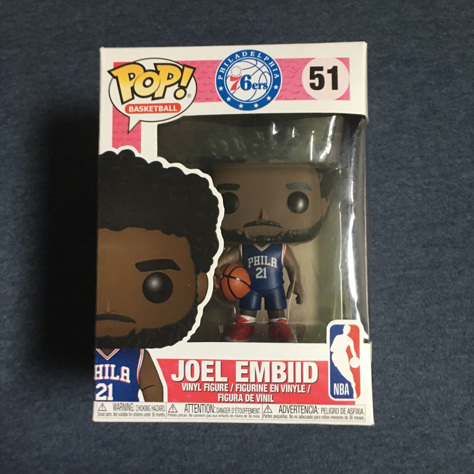 Funko K Pop Vinyl: Joel Embiid #51 Philadelphia 76ers MVP New