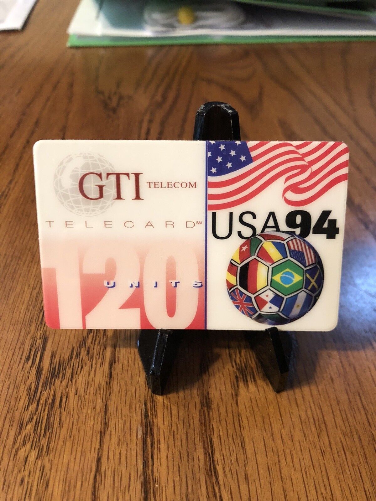 GTI Telecom Telecard Phone Card USA FIFA World Cup 1994 SAMPLE CARD 120 Units