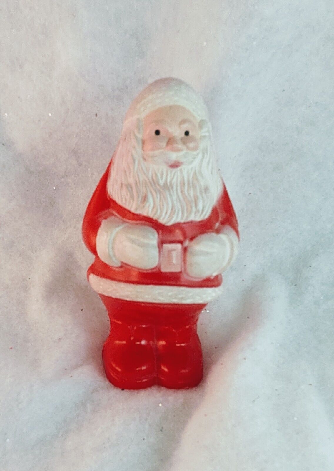Vintage Hard Plastic Santa Claus Rattle Noise Maker Toy  Rosbro