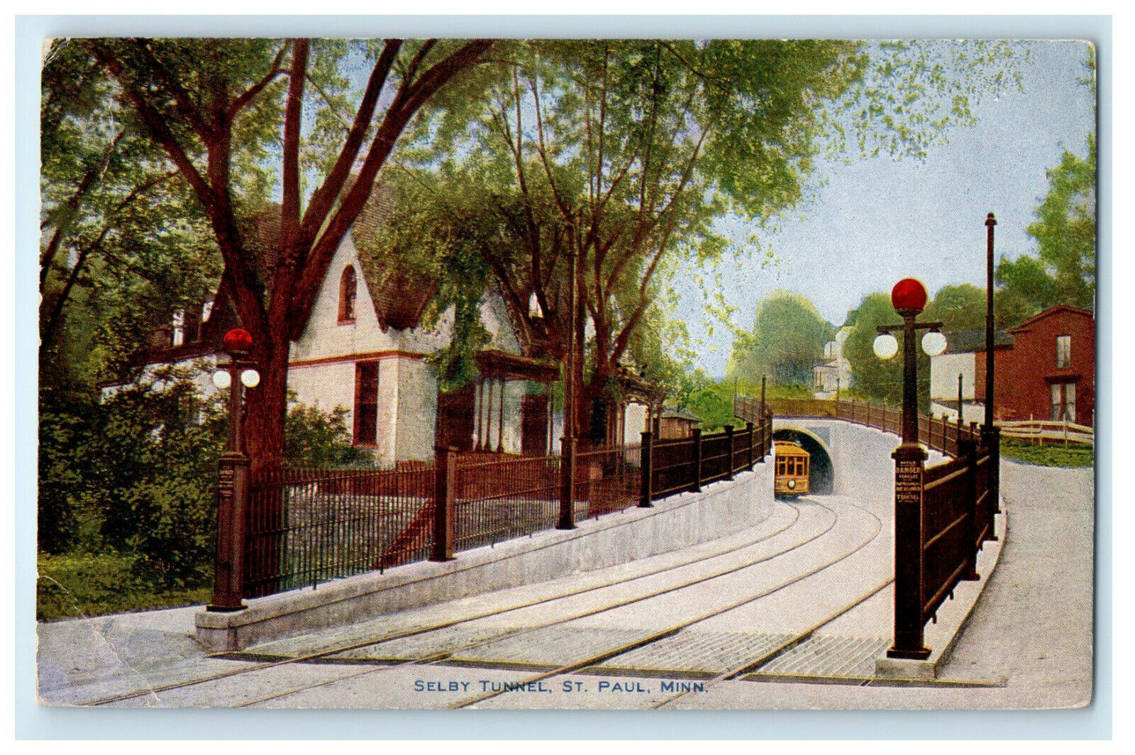 c1910s Selby Tunnel, St. Paul Minnesota MN Antique Unposted Postcard