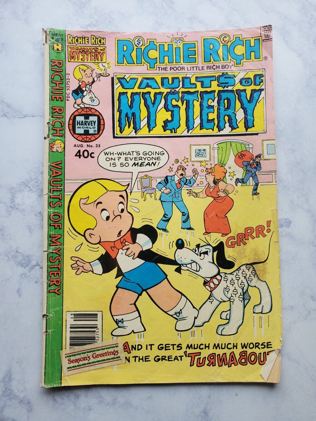 No 35 - Aug 1980 - Richie Rich Vaults Of Mystery - Comic Book