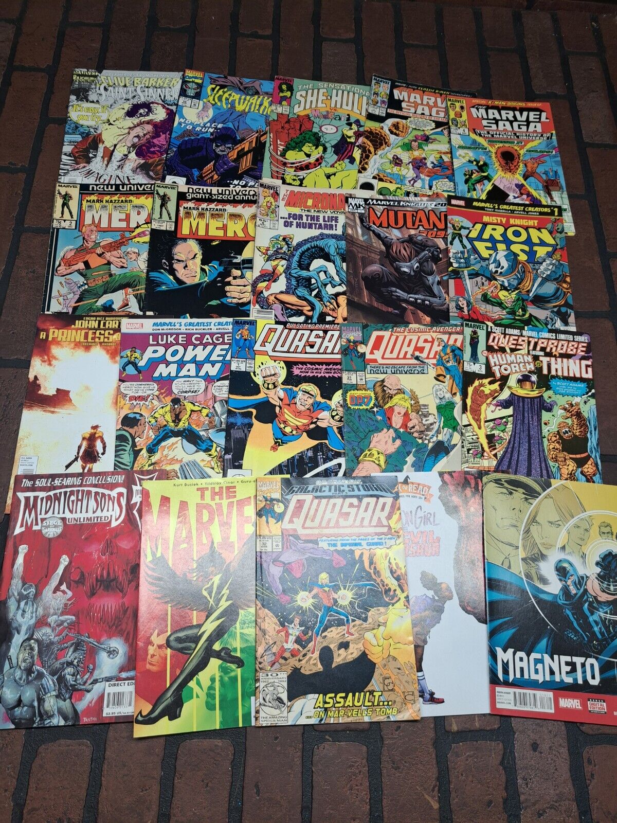 marvel comics mixed lot Of 20 (Magneto)(marvels)(luke Cage)(quasar)