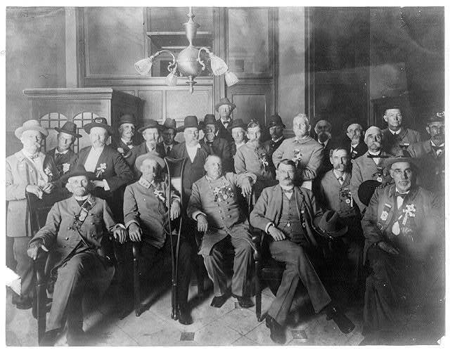 General George P. Harrison and staff, at Veterans Reunion, Nov. 5, 1903