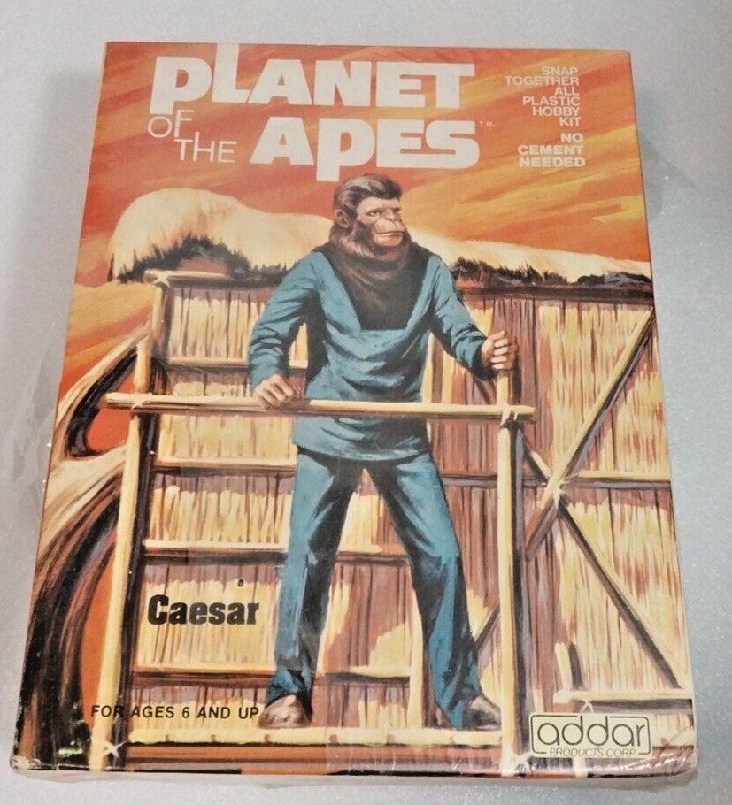 Addar Planet of the Apes Caesar 1974 Model Kit Unbuilt #105 VINTAGE - NEW