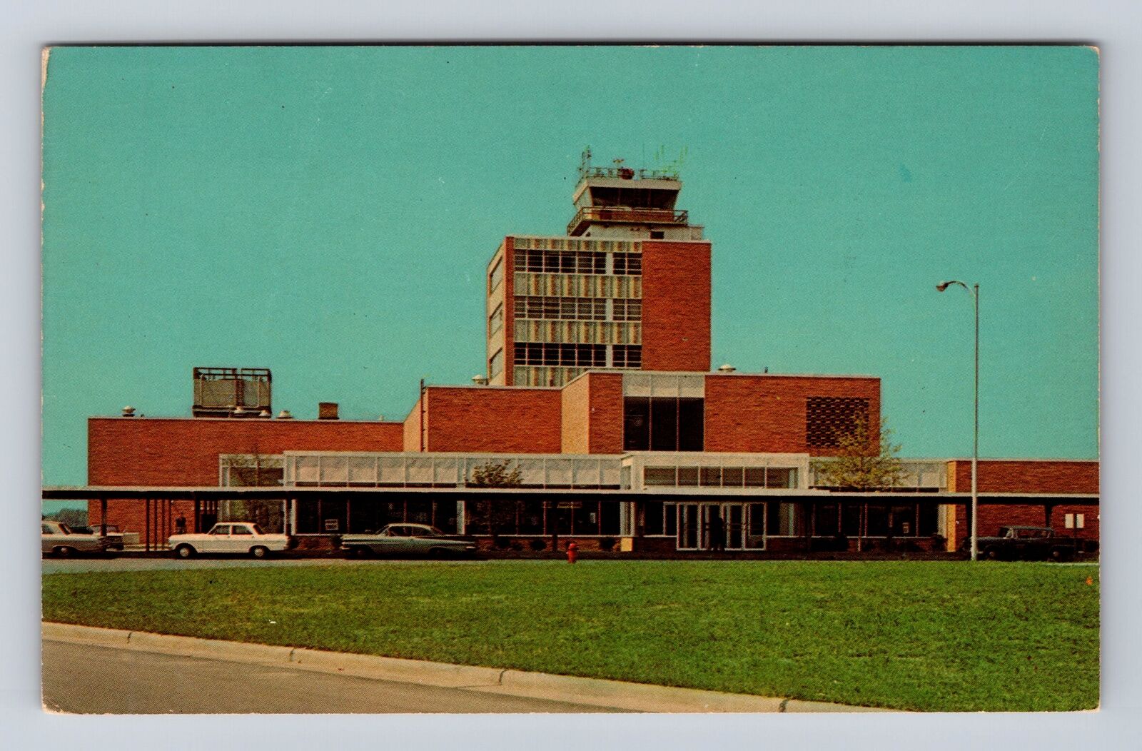 Akron OH-Ohio, Akron-Canton Airport, Antique Vintage Souvenir Postcard